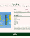 Proxies - Bubbly White - Non-Alcoholic Wine Proxy 4pk cans - Nutrition