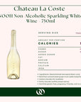 Chateau La Coste - NOOH Non-Alcoholic Sparkling White Wine - 750ml - Nutrition
