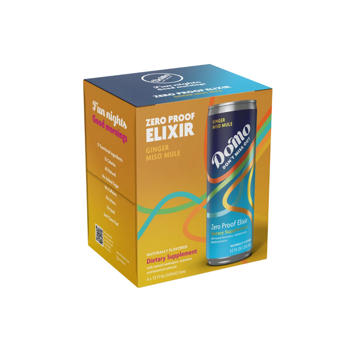 Do'Mo - Ginger Miso Mule - Functional Beverage - 4pk 12oz can