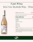 Faux Wine - Rose Non-Alcoholic Wine - 750ml