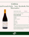 Gnista - Red French Style - Non-Alcoholic Wine Alternative 750ml - Nutrition