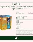 Nutrition Facts Ginger Miso Mule