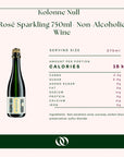 Kolonne Null - Cuvée Blanc Sparkling 375ml- Non-Alcoholic Wine - Nutrition