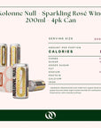 Kolonne Null - Sparkling Rosé Wine 200ml - 4pk Can
