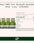 Misty Cliffs Non-Alcoholic Sparkling Brut - Case - 12 Bottles - Boisson