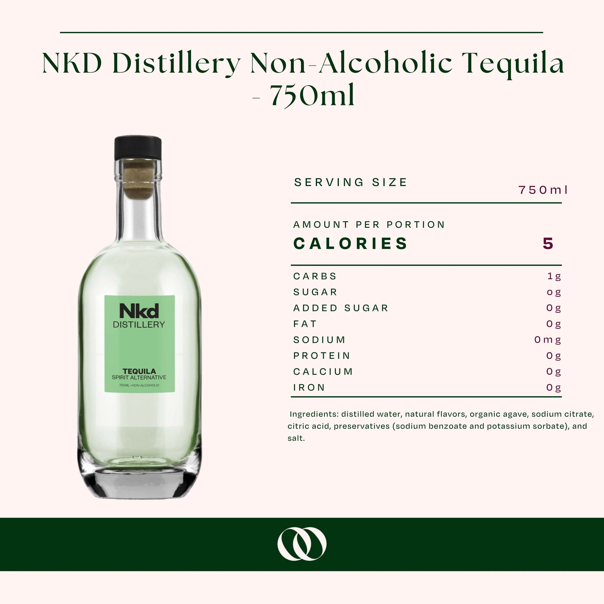 NKD Distillery Non-Alcoholic Tequila - 750ml