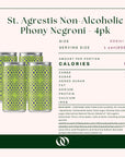 St. Agrestis Non-Alcoholic Phony Negroni - 4pk