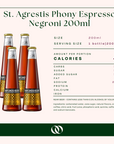 St. Agrestis Phony Espresso Negroni 200ml - 4 Pack