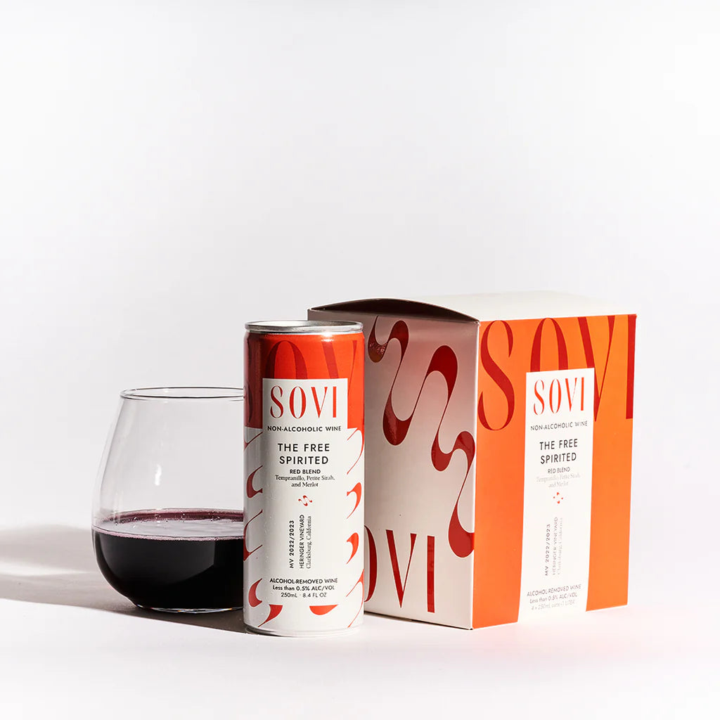 Sovi Non-Alcoholic Red Wine Blend (4 pack) - Lifestyle