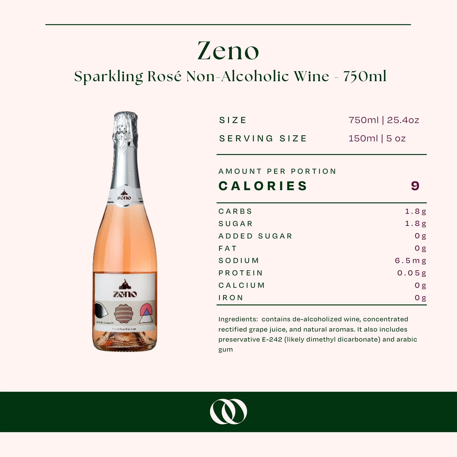 ZENO Alcohol Liberated Sparkling Rosé NV - Case (12 Bottles) – Boisson