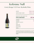 Kolonne Null Cuvée Rouge N°03 Non-Alcoholic Wine - Nutrition