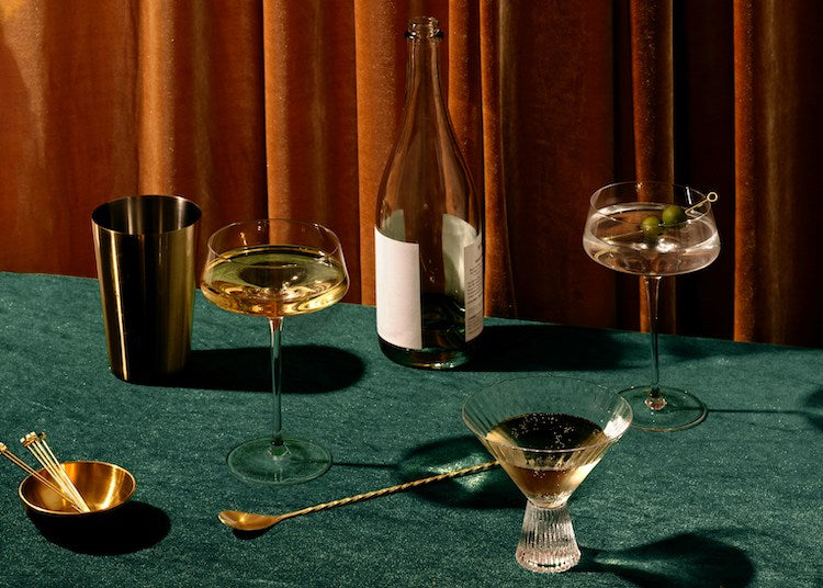 mixed mocktails and NA wines