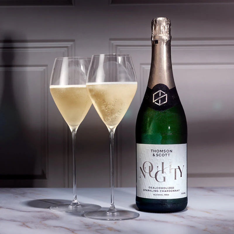 Thomson & Scott Noughty Alcohol-Free Sparkling Chardonnay - Lifestyle