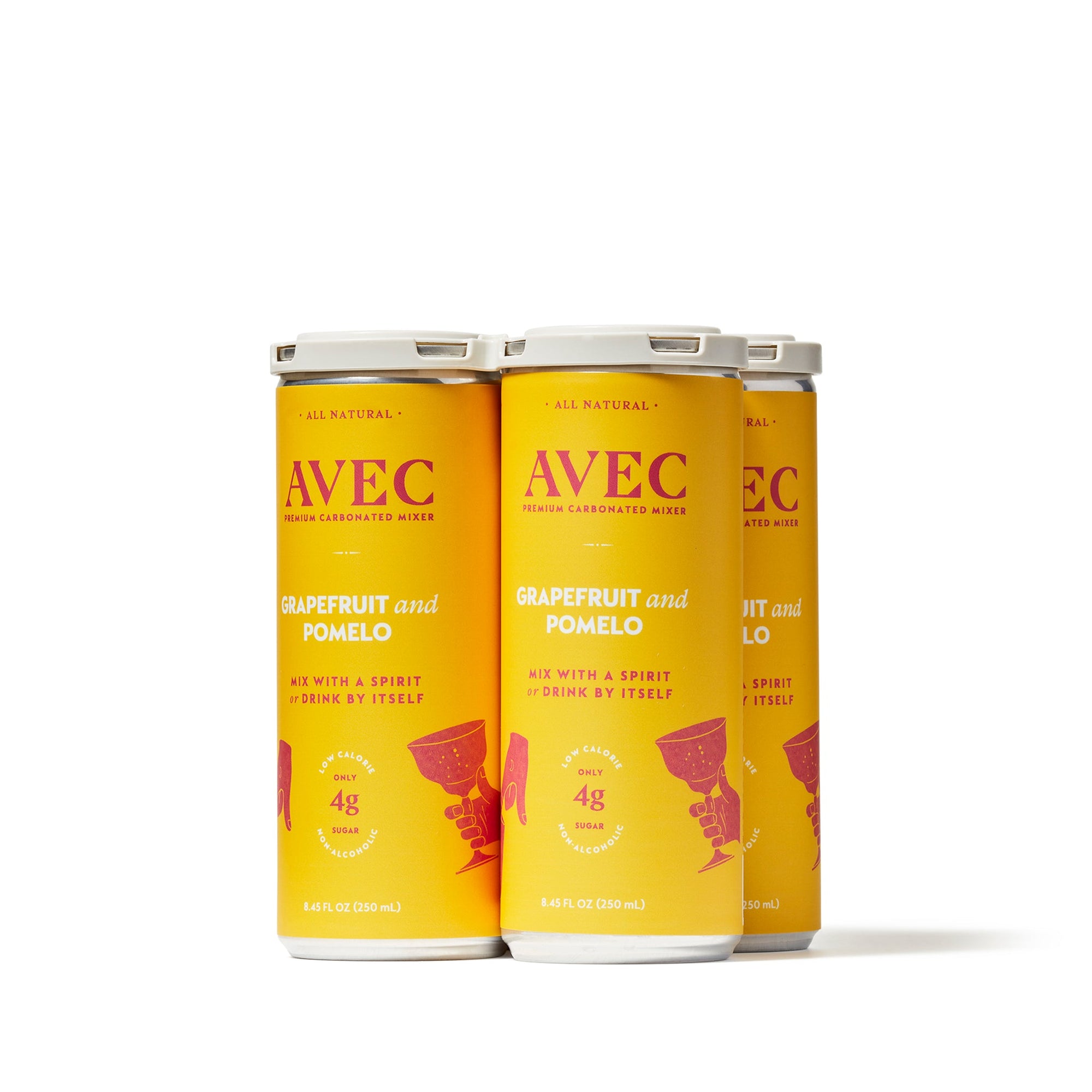 AVEC Grapefruit &amp; Pomelo Non-Alcoholic Sparkling Beverage (4 pack) - Boisson