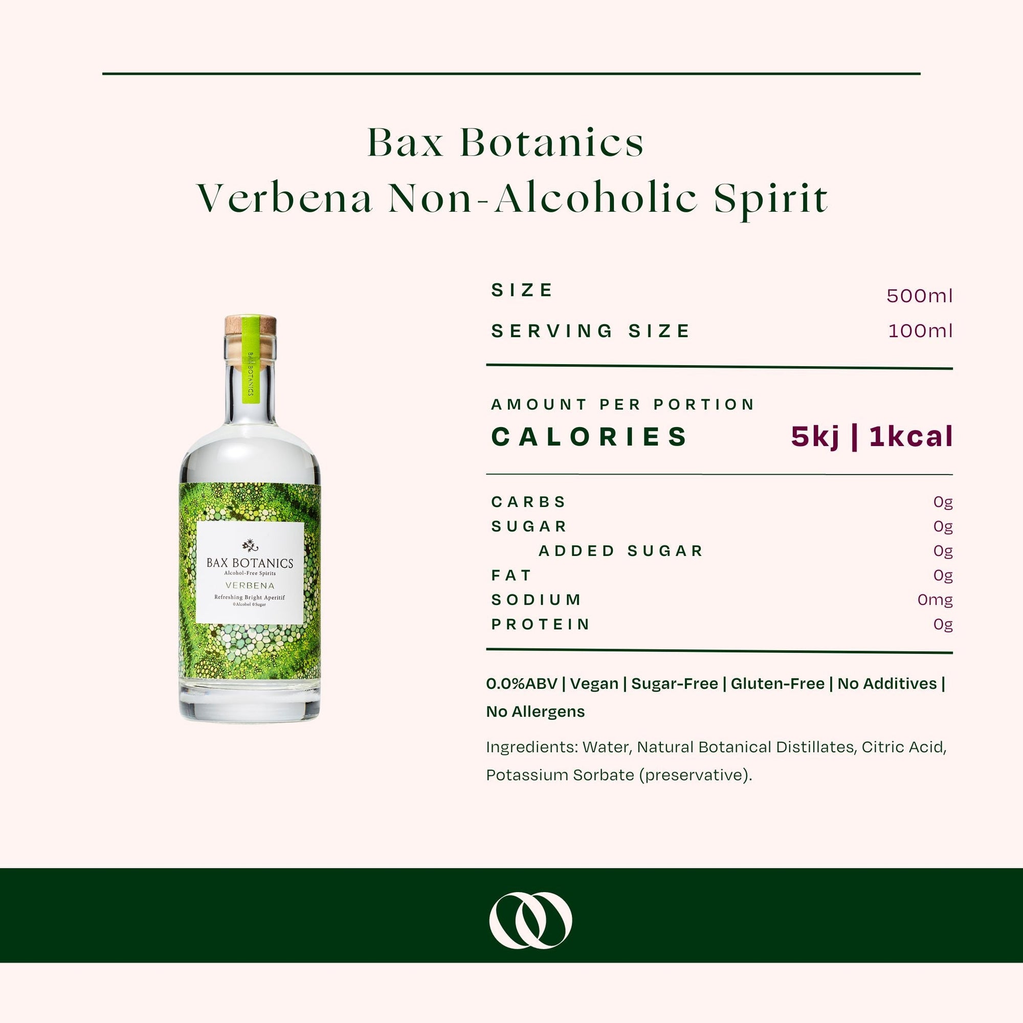 Bax Botanics - Verbena - Non-Alcoholic Spirit - Boisson