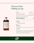 Wood Stove Kitchen - Boisson Sips Mulling Syrup Small Batch Mixers - Boisson