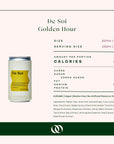 De Soi Golden Hour Non-Alcoholic Apéritif (4 pack) - Nutrition