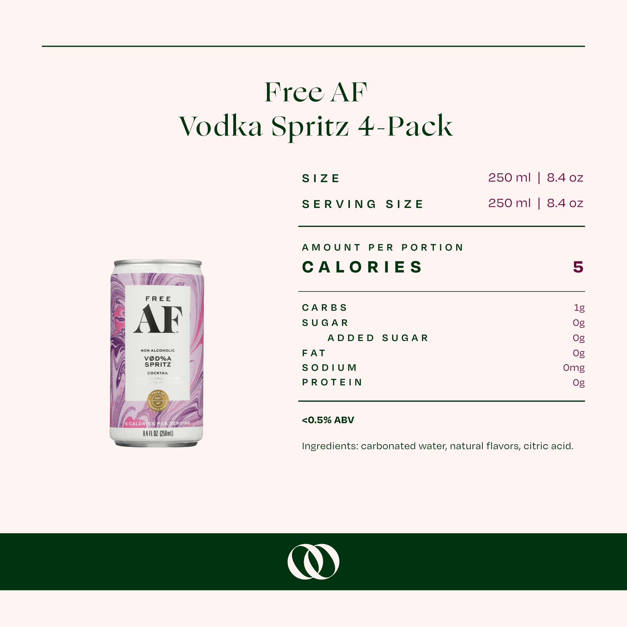 Free AF Vodka Spritz (4 pack) - Boisson