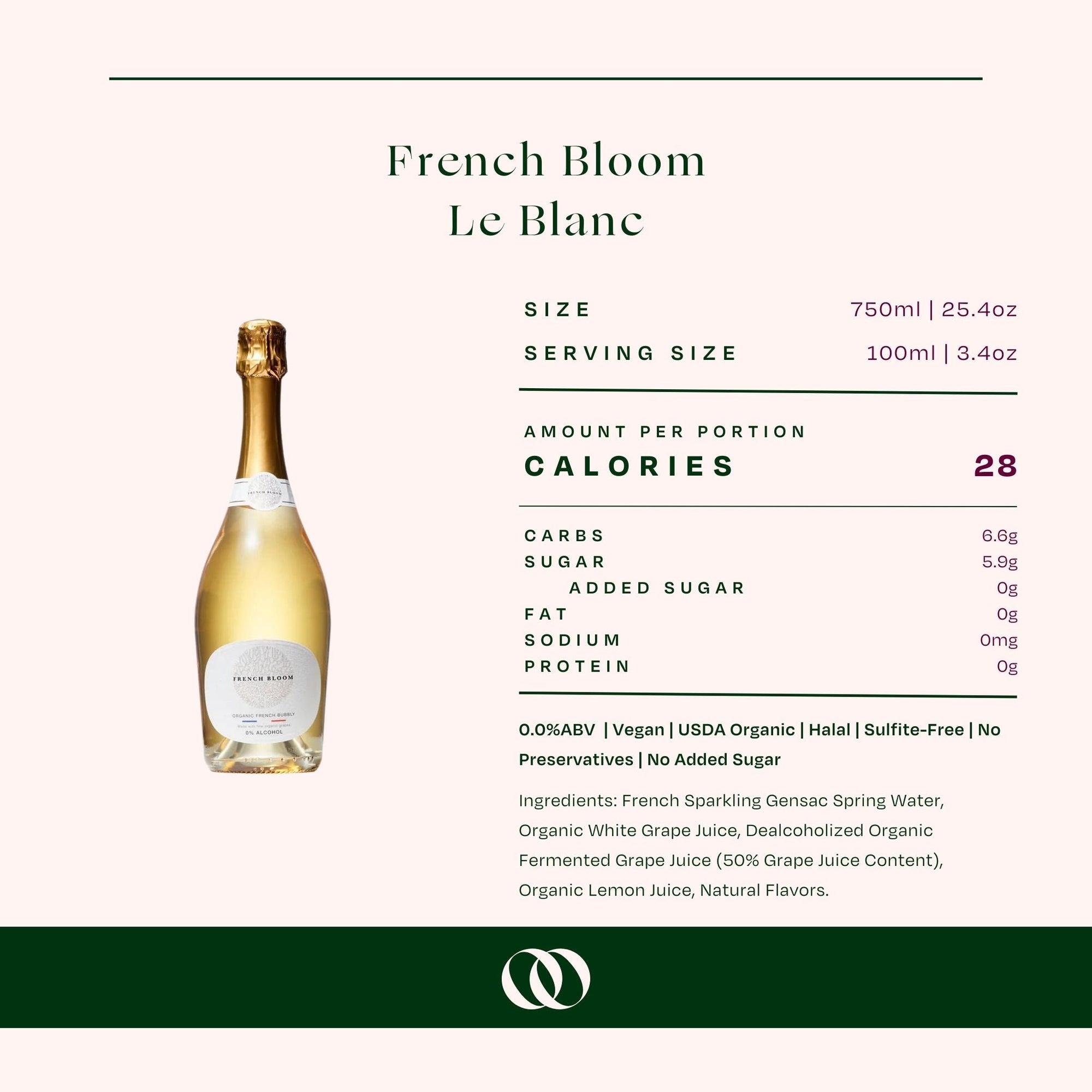 French Bloom Le Blanc Alcohol-Free Sparkling Wine - Boisson