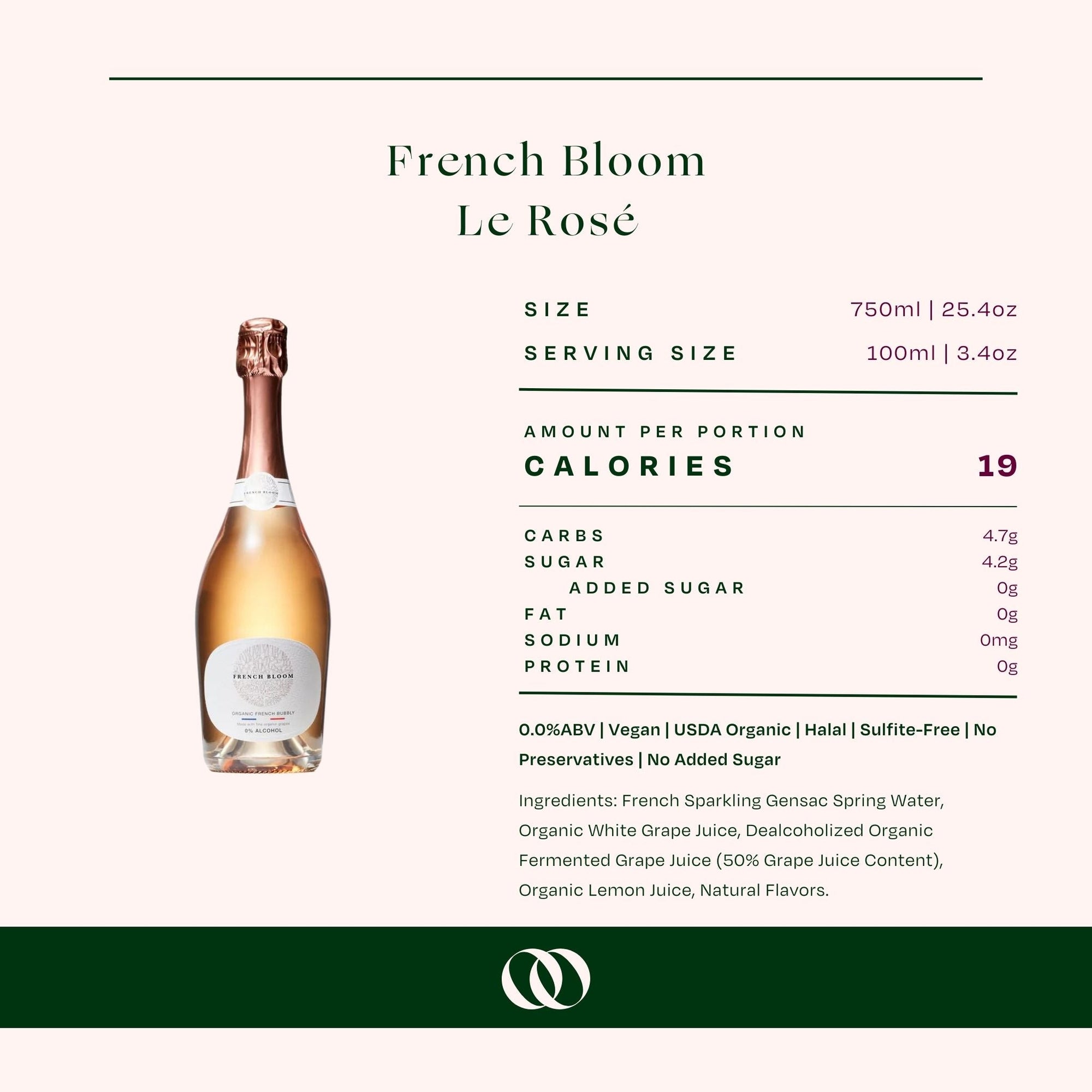 French Bloom - Le Rosé - Alcohol-Free Sparkling Wine - Boisson