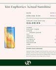 Kin Euphorics - Actual Sunshine Ready To Drink - 4 Pack - Boisson