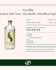 Seedlip - Garden 108 - Non-Alcoholic Distilled Spirit - Nutrition