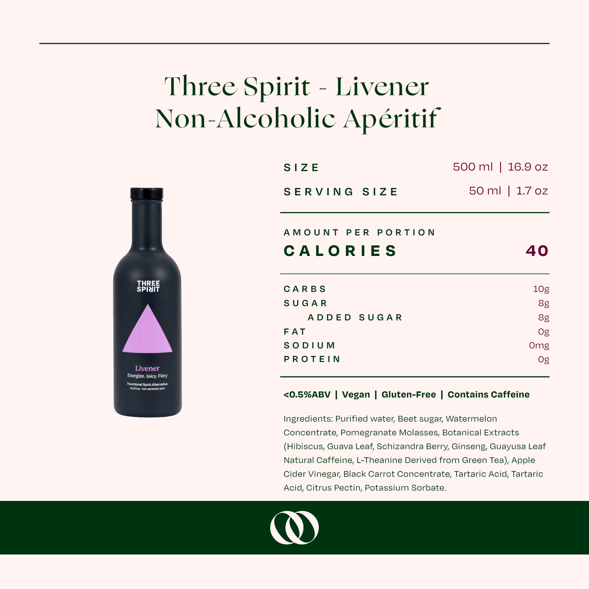 Three Spirit Livener Non-Alcoholic Apéritif - Boisson