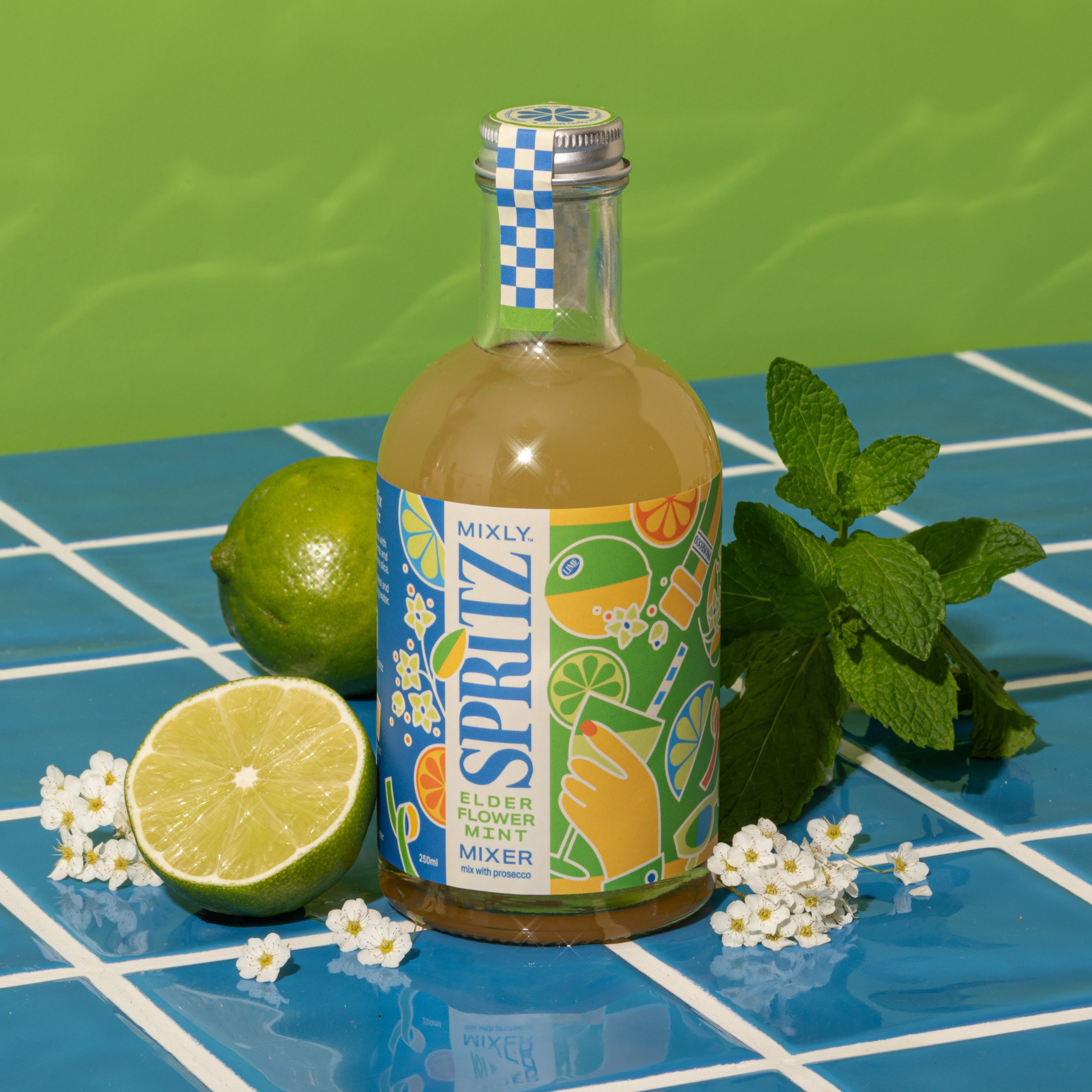 Mixly Cocktail Co - Elderflower Mint Spritz | Non Alcoholic
