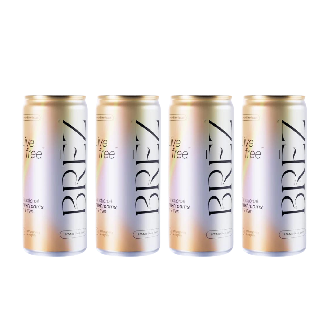 BRĒZ Flow Lion's Mane 12oz - 4 Pack - Boisson