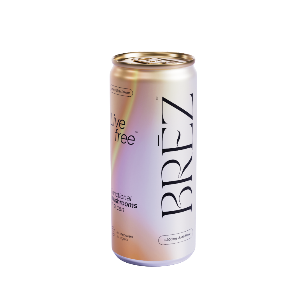 BRĒZ Flow Lion's Mane 12oz - 4 Pack - Boisson