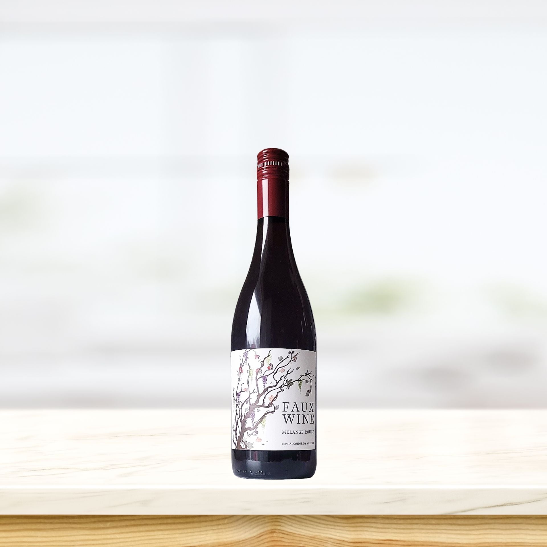 Faux Wine - Red Non-Alcoholic Wine - 750ml- Boisson