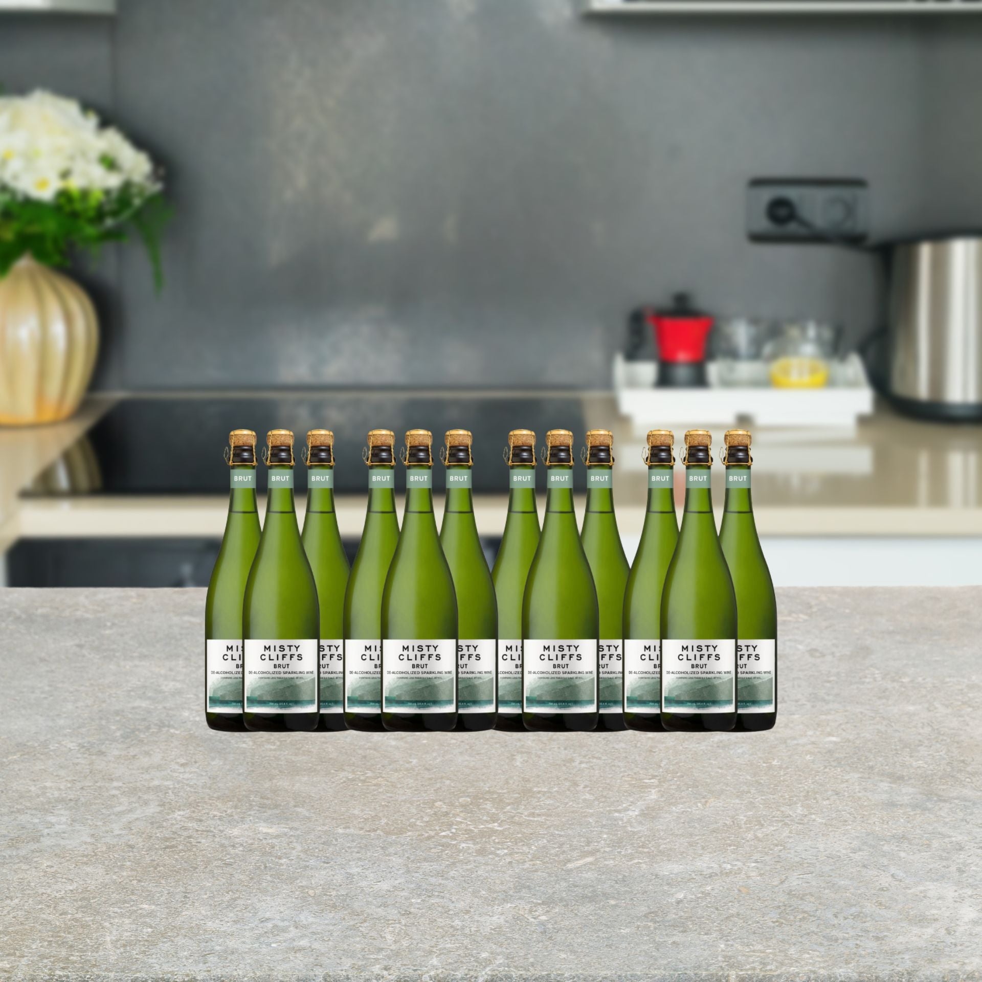 Misty Cliffs Non-Alcoholic Sparkling Brut - Case - 12 Bottles - Boisson