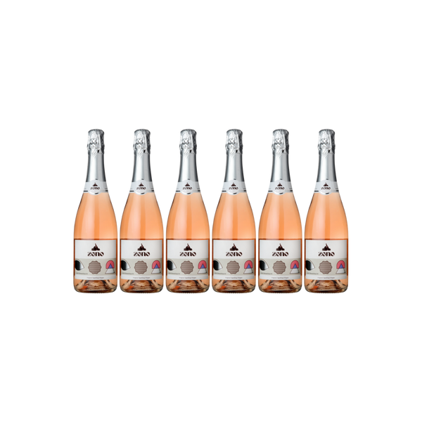 ZENO Alcohol Liberated Sparkling Rosé NV - Half Case (6 Bottles)