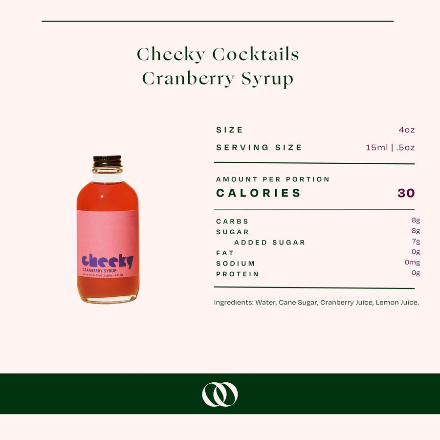 Cheeky Cocktails - Cranberry Syrup - Boisson — Brooklyn's Non-Alcoholic Spirits, Beer, Wine, and Home Bar Shop in Cobble Hill
