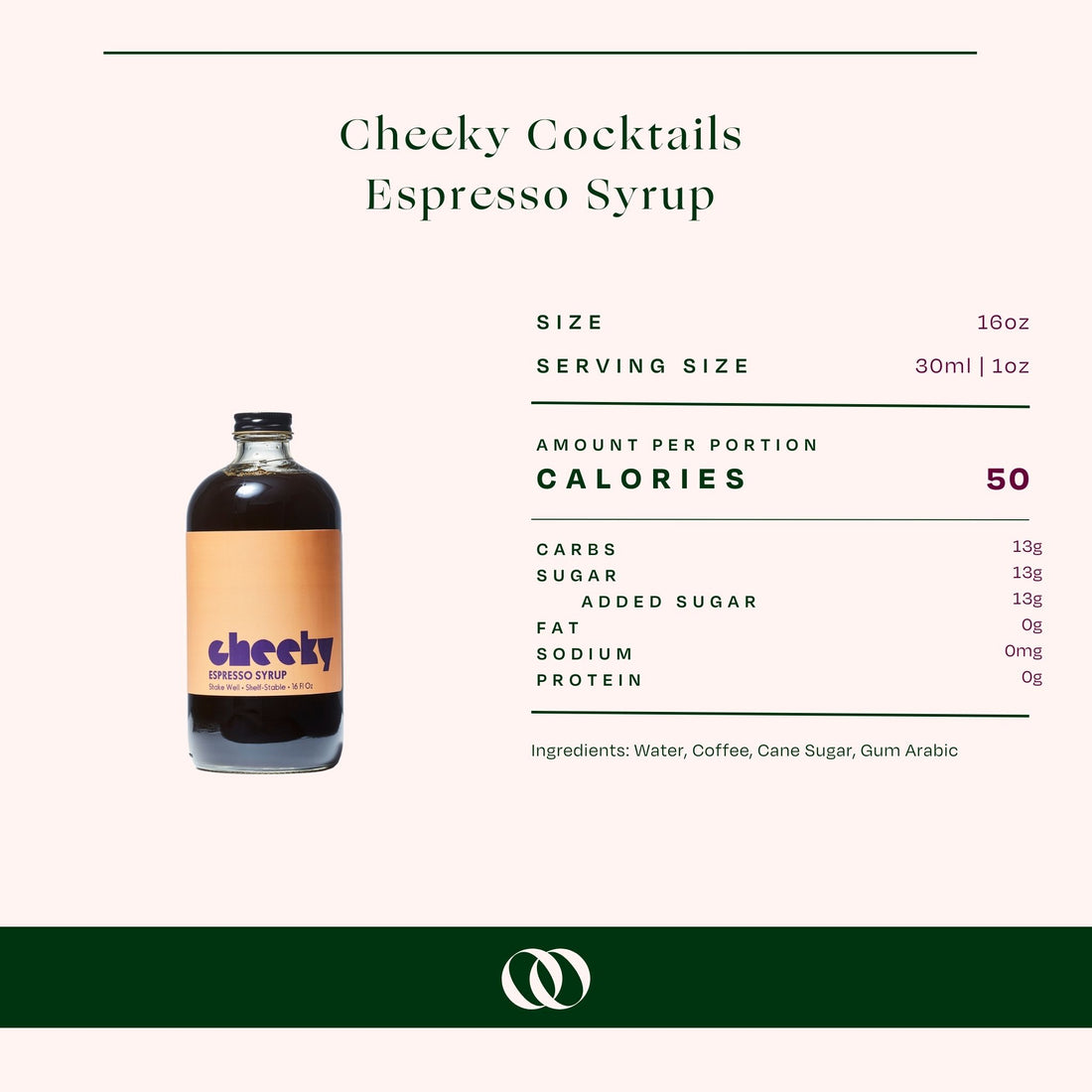 Cheeky Cocktails - Espresso Syrup 16 oz - Boisson — Brooklyn's Non-Alcoholic Spirits, Beer, Wine, and Home Bar Shop in Cobble Hill