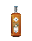 Bottle of Clean W alcohol-free whiskey on a white background