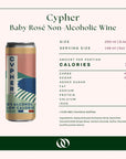 Cypher - Baby Rosé Non-Alcoholic Wine - 250ml Can - Nutrition