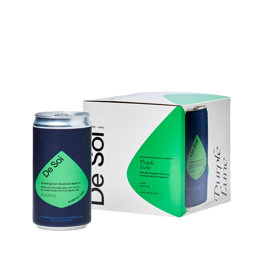 De Soi - Purple Lune Non-Alcoholic Apéritif- Can (4-pack) - Boisson