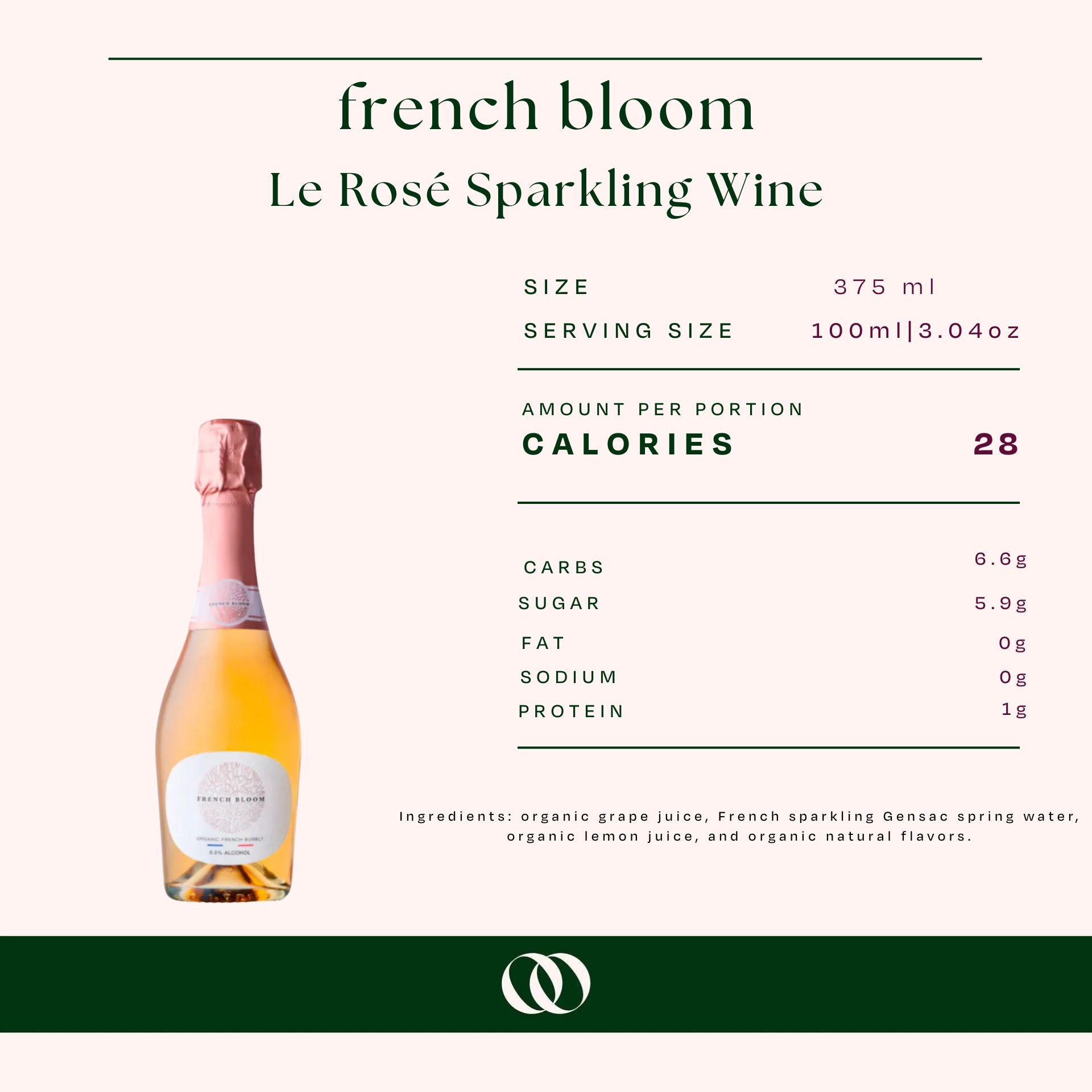 French Bloom - Le Rosé Sparkling Wine - 375ml Bottle