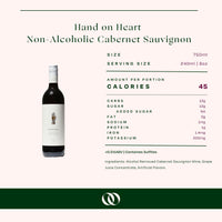 Hand on Heart - Non-Alcoholic Cabernet Sauvignon - Boisson — Brooklyn's Non-Alcoholic Spirits, Beer, Wine, and Home Bar Shop in Cobble Hill