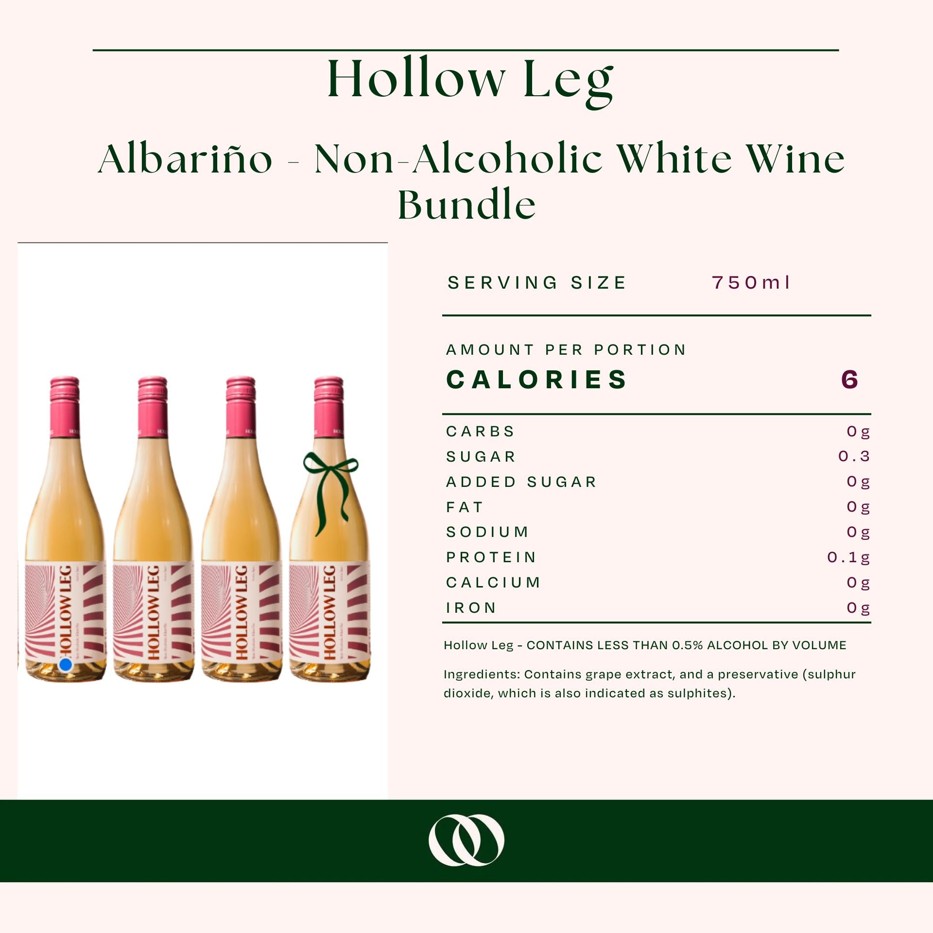 Hollow Leg - Albariño - Non-Alcoholic White Wine Bundle