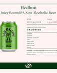 Hedlum Juicy Boom IPA Non-Alcoholic Beer 12oz Can 6 Pack