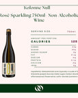 Kolonne Null - Rosé Sparkling 750ml- Non-Alcoholic Wine- Boisson - Nutrition