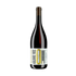 Wine bottle with a label on a white background