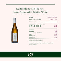 Leitz - Eins Zwei Zero Blanc de Blancs - Alcohol-Free White Wine - Boisson — Brooklyn's Non-Alcoholic Spirits, Beer, Wine, and Home Bar Shop in Cobble Hill