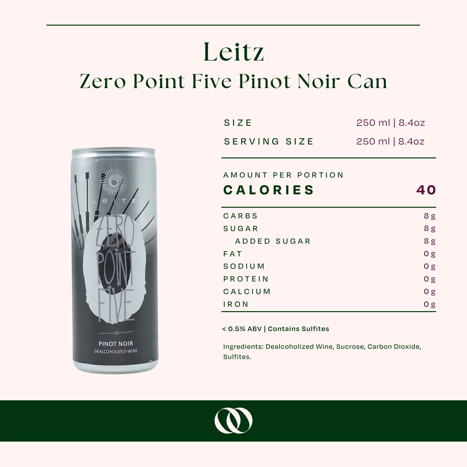 Leitz Zero Point Five Pinot Noir Can - Boisson