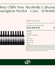 Misty Cliffs Non-Alcoholic Cabernet Sauvignon Merlot - Case - 12 Bottles