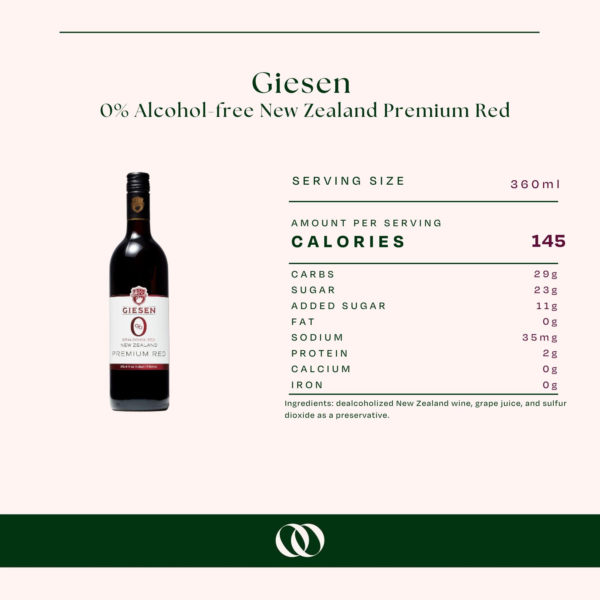 Giesen 0% Alcohol-free New Zealand Premium Red - Nutrition