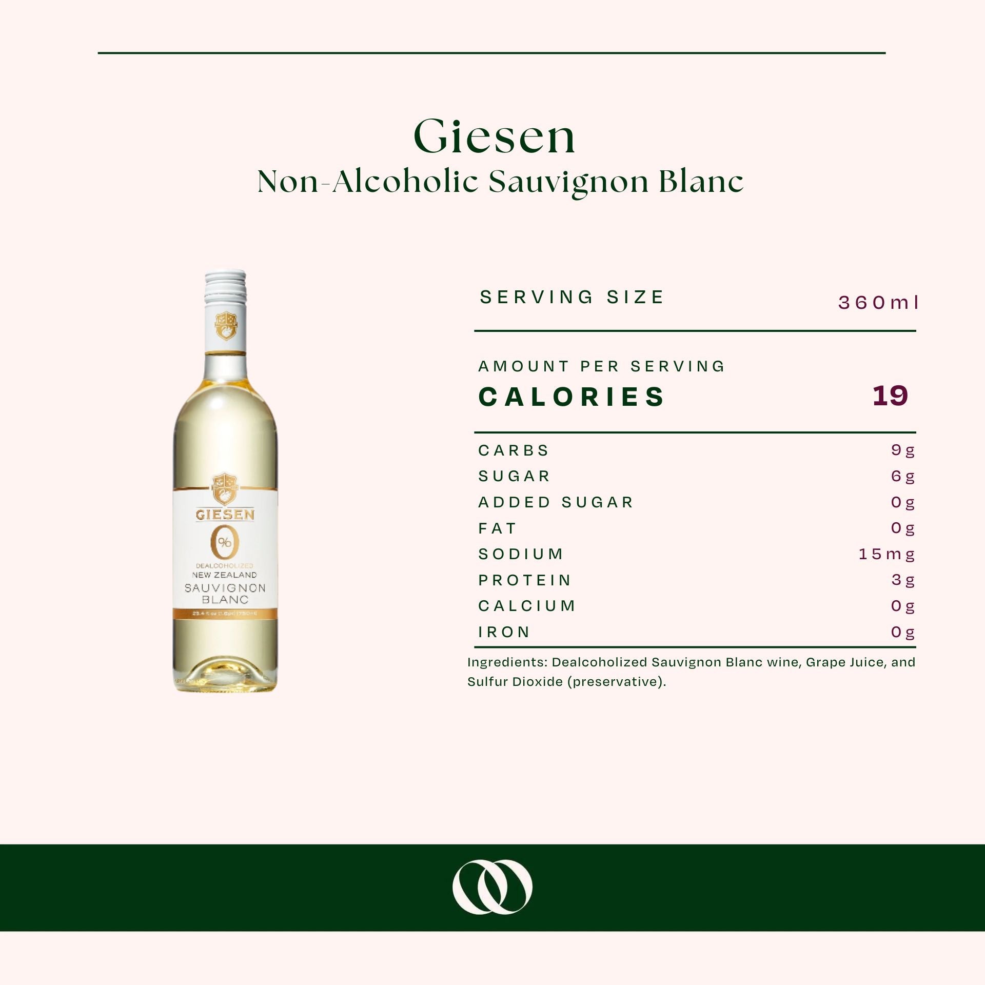 Giesen Non-Alcoholic Sauvignon Blanc - Nutrition