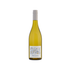 Wine bottle with a label on a white background